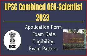 UPSC Geo Scientist Online Form